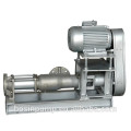 Saving room belt and pulley driven progressive cavity mono screw pumps for food marine